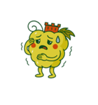 スカラーノ城を被った白ブドウの精霊（個別スタンプ：12）