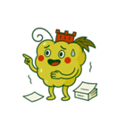 スカラーノ城を被った白ブドウの精霊（個別スタンプ：13）