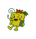 スカラーノ城を被った白ブドウの精霊（個別スタンプ：15）