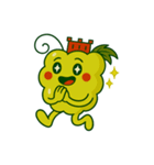 スカラーノ城を被った白ブドウの精霊（個別スタンプ：16）