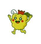 スカラーノ城を被った白ブドウの精霊（個別スタンプ：18）