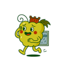 スカラーノ城を被った白ブドウの精霊（個別スタンプ：19）