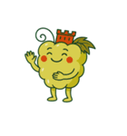 スカラーノ城を被った白ブドウの精霊（個別スタンプ：21）