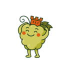 スカラーノ城を被った白ブドウの精霊（個別スタンプ：22）