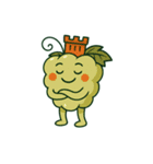 スカラーノ城を被った白ブドウの精霊（個別スタンプ：23）