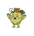 スカラーノ城を被った白ブドウの精霊（個別スタンプ：24）