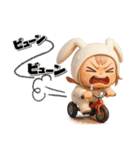 着ぐるみチビうさ【2】毎日送れるスタンプ（個別スタンプ：16）