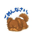 元気いっぱい★チョコタンチワワ（個別スタンプ：12）