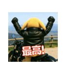 うさぎライダー たれ耳バージョン（個別スタンプ：7）