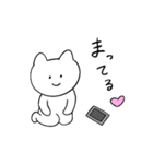 しろいねこと恋人に送る生活（個別スタンプ：14）
