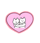 しろいねこと恋人に送る生活（個別スタンプ：37）