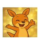 キラキラぴょこぴょこワラビー@SFW（個別スタンプ：2）