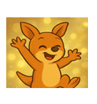 キラキラぴょこぴょこワラビー@SFW（個別スタンプ：5）