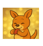 キラキラぴょこぴょこワラビー@SFW（個別スタンプ：9）
