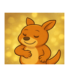 キラキラぴょこぴょこワラビー@SFW（個別スタンプ：13）