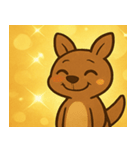 キラキラぴょこぴょこワラビー@SFW（個別スタンプ：17）