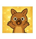 キラキラぴょこぴょこワラビー@SFW（個別スタンプ：19）