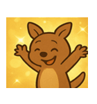 キラキラぴょこぴょこワラビー@SFW（個別スタンプ：21）