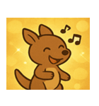 キラキラぴょこぴょこワラビー@SFW（個別スタンプ：28）