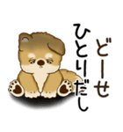 柴犬さん 2025 「ネガティブ・いじけ虫」（個別スタンプ：24）
