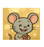 キラキラひげのネズミ@SFW（個別スタンプ：1）