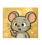 キラキラひげのネズミ@SFW（個別スタンプ：2）