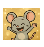 キラキラひげのネズミ@SFW（個別スタンプ：4）