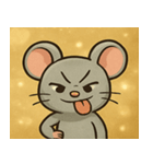 キラキラひげのネズミ@SFW（個別スタンプ：9）