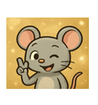 キラキラひげのネズミ@SFW（個別スタンプ：10）