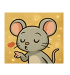 キラキラひげのネズミ@SFW（個別スタンプ：11）