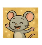 キラキラひげのネズミ@SFW（個別スタンプ：12）
