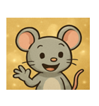 キラキラひげのネズミ@SFW（個別スタンプ：13）