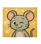 キラキラひげのネズミ@SFW（個別スタンプ：14）