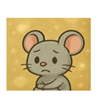 キラキラひげのネズミ@SFW（個別スタンプ：19）