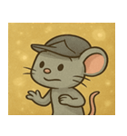 キラキラひげのネズミ@SFW（個別スタンプ：28）