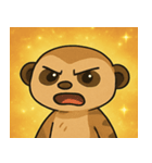 キラキラ見張りミーアキャット@SFW（個別スタンプ：2）