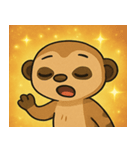 キラキラ見張りミーアキャット@SFW（個別スタンプ：3）