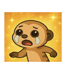 キラキラ見張りミーアキャット@SFW（個別スタンプ：4）