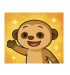 キラキラ見張りミーアキャット@SFW（個別スタンプ：5）