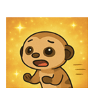 キラキラ見張りミーアキャット@SFW（個別スタンプ：8）