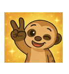 キラキラ見張りミーアキャット@SFW（個別スタンプ：13）