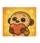 キラキラ見張りミーアキャット@SFW（個別スタンプ：14）