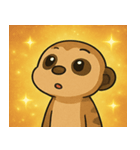 キラキラ見張りミーアキャット@SFW（個別スタンプ：15）