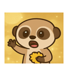 キラキラ見張りミーアキャット@SFW（個別スタンプ：19）