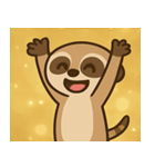 キラキラ見張りミーアキャット@SFW（個別スタンプ：21）