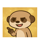 キラキラ見張りミーアキャット@SFW（個別スタンプ：22）