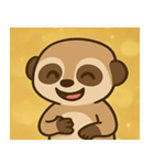 キラキラ見張りミーアキャット@SFW（個別スタンプ：25）