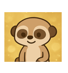 キラキラ見張りミーアキャット@SFW（個別スタンプ：26）