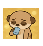 キラキラ見張りミーアキャット@SFW（個別スタンプ：28）