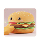 ハンバーガーみなみちゃんプレミアムセット（個別スタンプ：7）